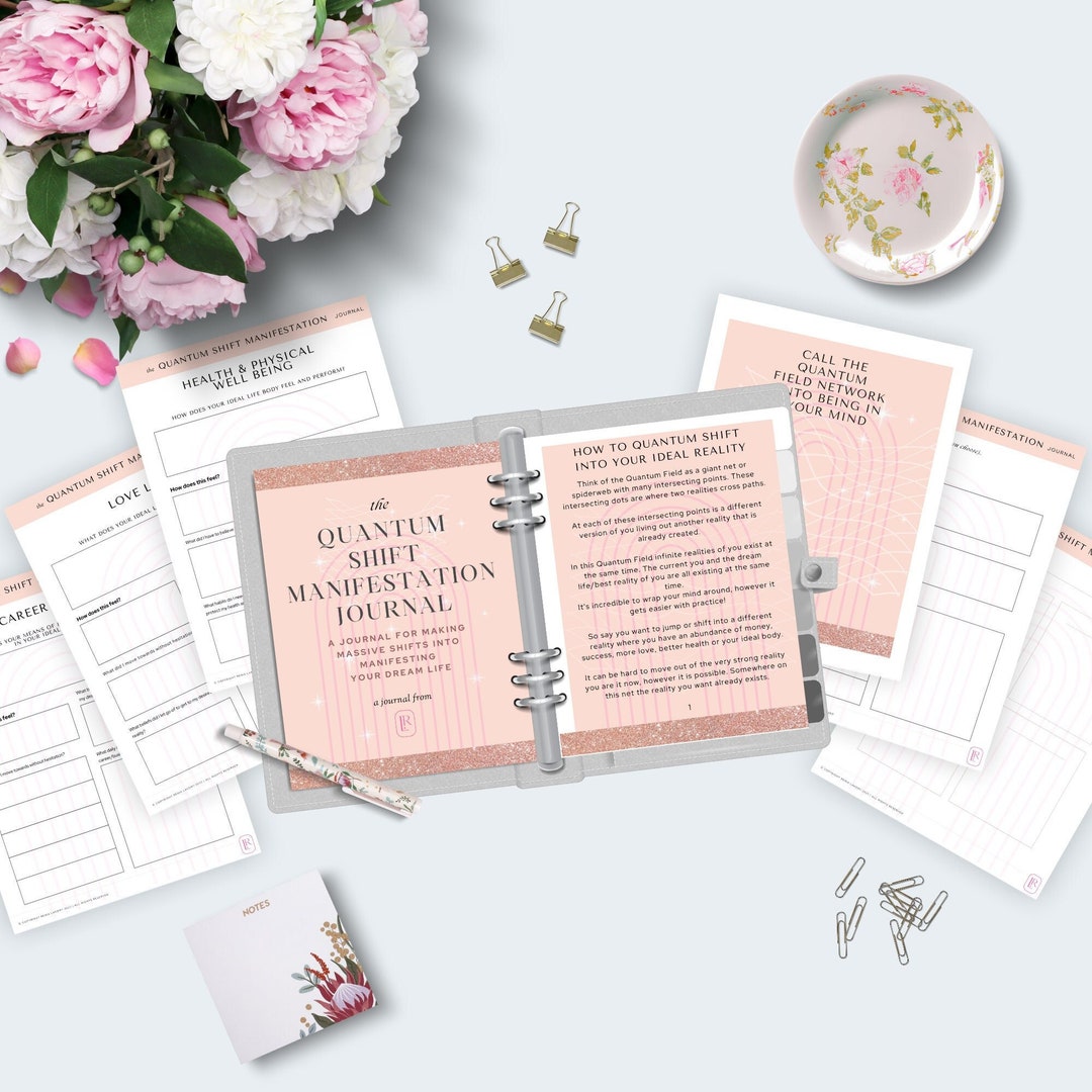 Quantum Shift Manifestation Journal, Dream Life Planner (printable PDF ...