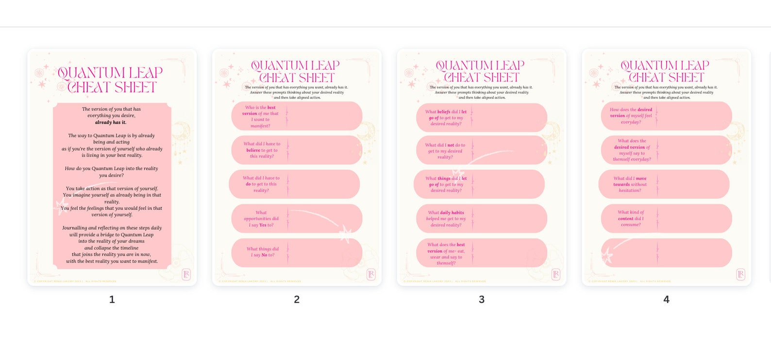 Quantum Shift Leap Jump Cheat Sheet Worksheet A4 INSTANT DOWNLOAD ...