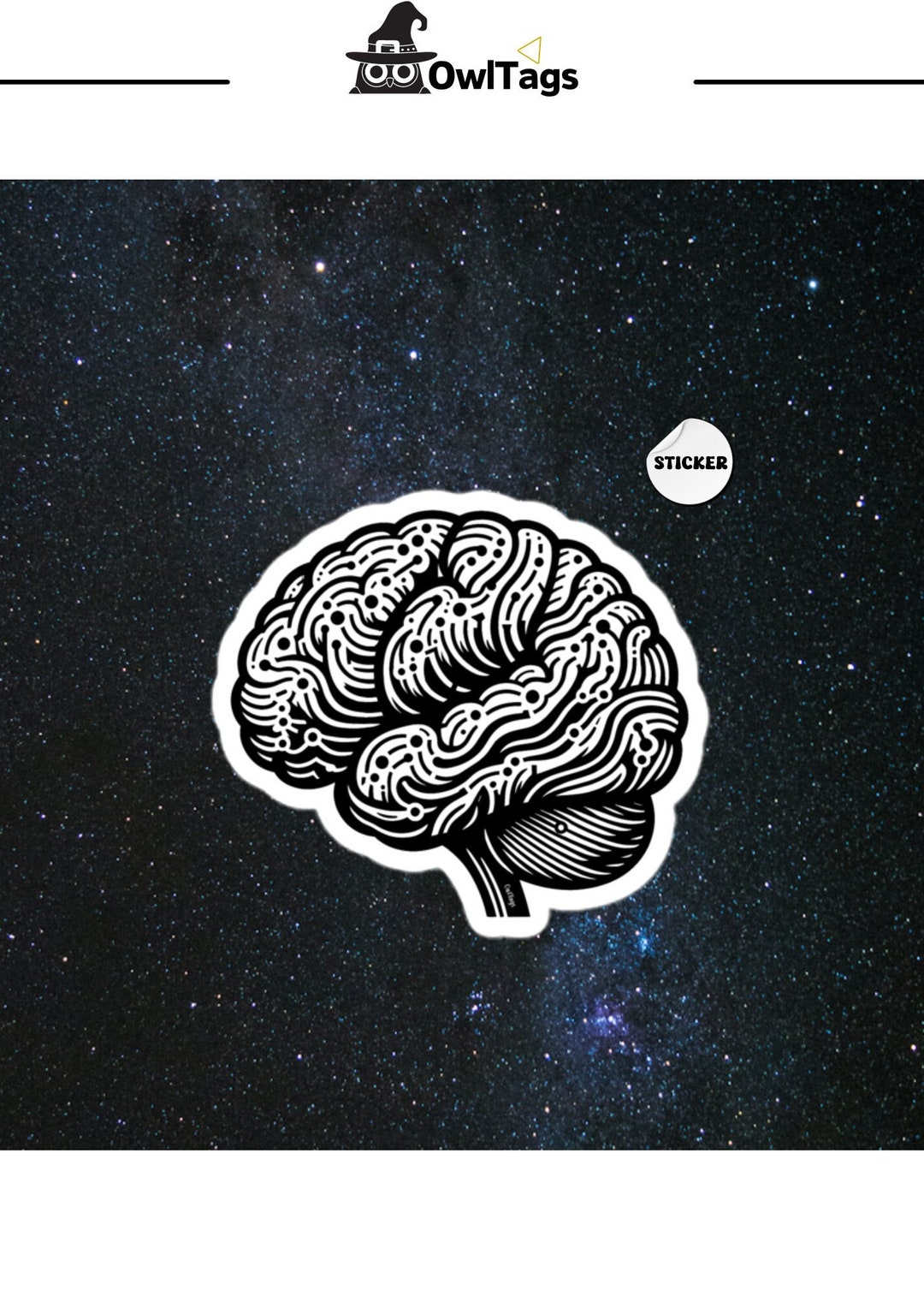 Science Brain Kiss Cut Sticker, Retro Science Sticker, Skeleton Anatomy ...