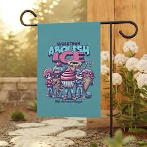 Abolish ICE Garden Flag – No Human Is Illegal Political Protest Banner, Funny Immigration Yard Decor, Anti-ICE Art Flag, Activist Gift
