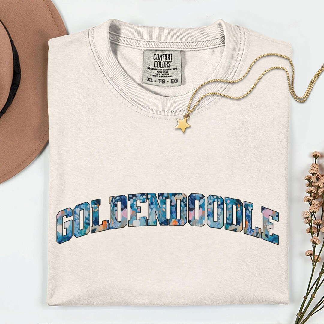 Comfort Colors® Tshirt Goldendoodle Shirt – Floral Comfort Colors ...