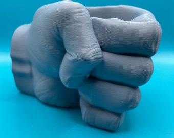 Pen holder in hand look 3D print | Desk organizer | Decoration