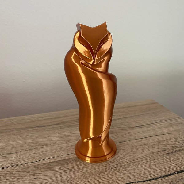 Eulenstatue, Wohndekor Zuhause, Eulen Skulptur, 3D Druck, Elegant, Owl