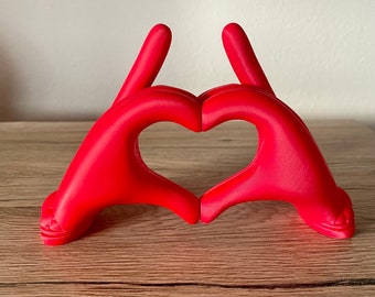 Extraordinary heart hands - mobile phone holder, own photo and stencil, Valentine's Day, home decoration, mobile phone holder, heart design