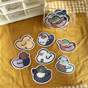 So Many Duckies - Duck Breeds Holographic Die Cut Sticker Bundle - Duck Stickers, Journal Sticker, Deco Sticker