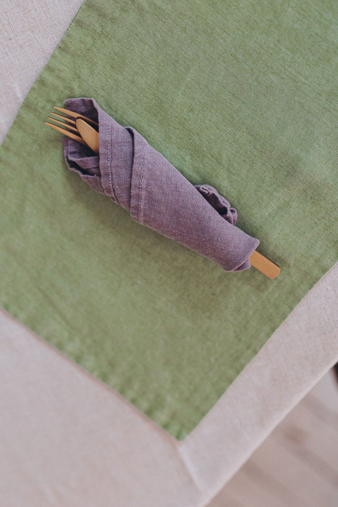 Linen Napkin Set Stonewashed Linen Napkin Set Dining Table Decor 2,4,6