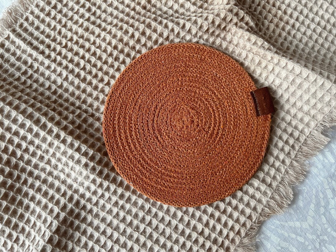 Cotton Rope Placemats Round Placemats Mug Coasters Handmade Table Decor