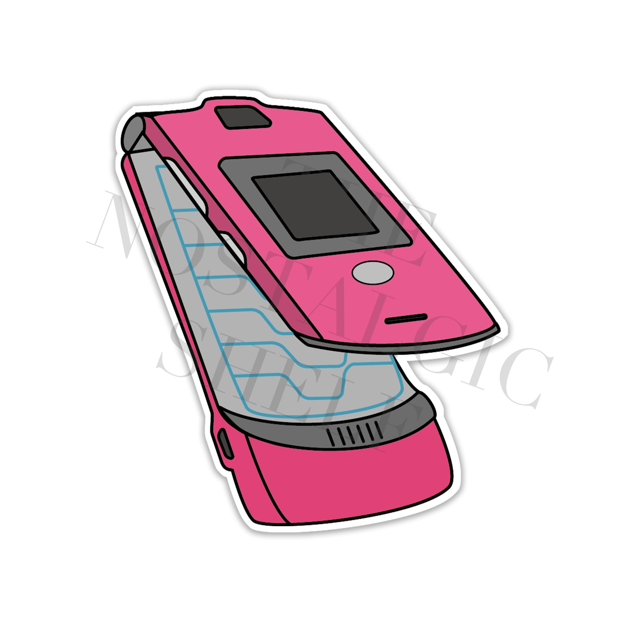 Meme Sticker, Y2K Sticker, Flip Phone Sticker, 90s Flip Phone Sticker, –  ShopSourSweetener