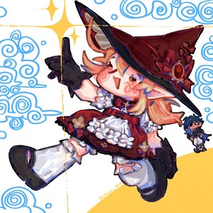 Custom Profile Picture / Full-body illustration commission. Chibi / cartoon / anime style with your character or gift. NO BACKGROUND!!