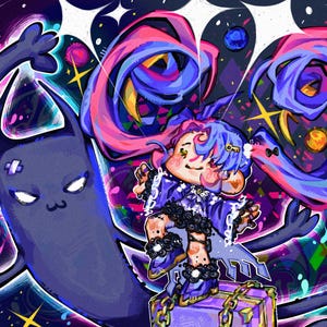 Custom Profile Picture / Full-body illustration commission. Chibi / cartoon / anime style with your character or gift. Couples / OC / furry
