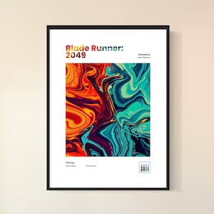 Blade Runner: 2049 2017 Inspired Movie Poster | Denis Villeneuve | Custom Movie Posters | Wall Art Print | Home Decor