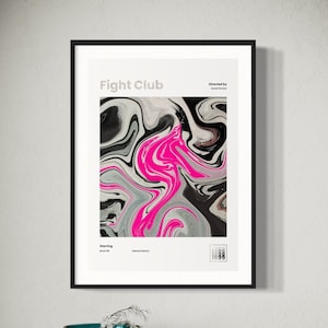 Fight Club 1999 Inspired Movie Poster | David Fincher | Custom Movie Posters | Wall Art Print | Home Decor