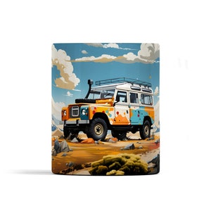 Land Rover Mug - Popart Style - Land Rover Series 2 - Land Rover Series 1