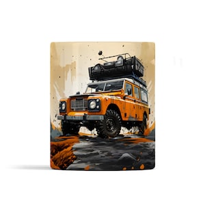Land Rover Mug - Popart Style - Land Rover Series 1 - Land Rover Series 2