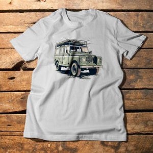 Vintage Land Rover Series 2 Sketch T-Shirt - Classic Car Enthusiast Gift