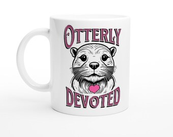 Otter Mug Valentines Day White 11oz Ceramic Mug