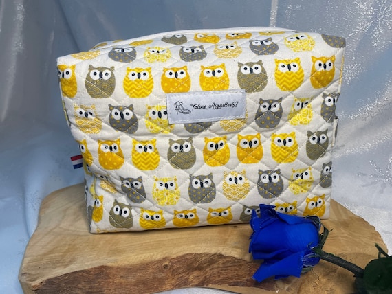 Quilted toiletry bag