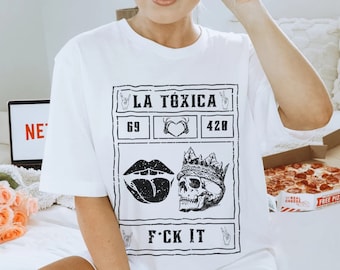La Toxica tshirt, Latina women's t-shirt, Spanish heritage tee, Latina shirt, Chicana pride top, Hispanic culture apparel, Latina fashion