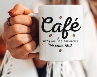 Funny Cafe Coffee Mug, Cafe lover, Gift for Latina, Spanglish Coffee Mug, Spanish Coffee Mug, Hispanic Latinx Gift, valentines latina gift