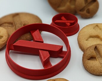 Cookie Cutter PulseX Logo / Food Safe / Various Sizes / Antibacterial PLActive Copper