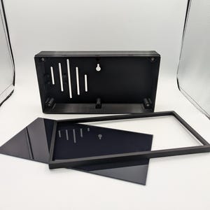 RGB LED-matrishölje - 256 mm × 128 mm x 15 mm/14 mm/13 mm 64x32 P5 (5 mm delning) Gör-det-själv-tid, väder, poäng, aktie, kryptodisplay