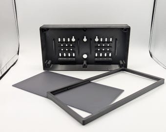 Uniwersalna obudowa matrycy LED - 256 mm × 128 mm x 15 mm/14 mm/13 mm 64 x 32 P4 (rozstaw 4 mm) DIY Wyświetlacz czasu, pogody, wyników, akcji, kryptografii