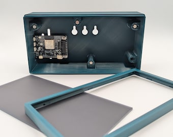 LED Matrix Enclosure Portal S3 - 192mm × 96mm x 15mm/14mm/13mm 64x32 P3 (3mm pitch) DIY Time, Weather, Score, Stock, Crypto Display