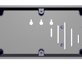 LED Matrix Gehäuse Seengreat - 256 mm × 128 mm x 15 mm/14 mm/13 mm 64x32 P4 (4 mm Abstand) DIY Zeit, Wetter, Punktestand, Börse, Krypto-Anzeige