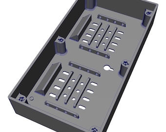 Caixa Universal para Matriz de LEDs - 256 mm × 128 mm x 15 mm/14 mm/13 mm 64x32 P4 (passo de 4 mm) - Ideal para Displays de Hora, Clima, Placar, Ações e Criptomoedas (Faça Você Mesmo)
