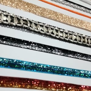 Posamentenborte, Glitzy, Glänzend, Verzierungen, Glitzer, Gold, Silber, Geflochten, Kordel, Kordel, Kordel, Neon Kordel, Schwarze Kordel