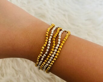 Gold & Silver Preppy bead bracelet