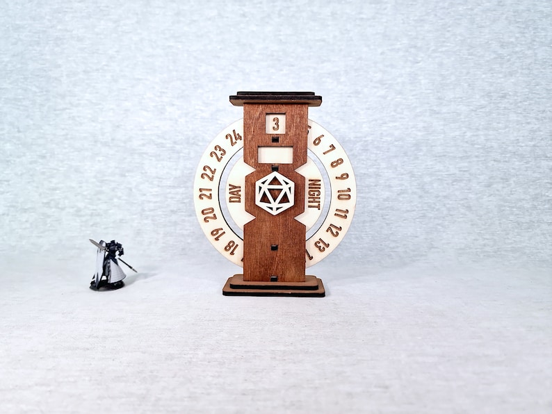 Dnd Time Tracker, Laser Cut RPG Accessory (digital Product) - Etsy