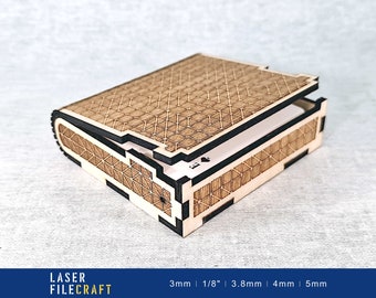 Laser Cut Card Box SVG, Slim Geometric Deck Case (Digital Product)