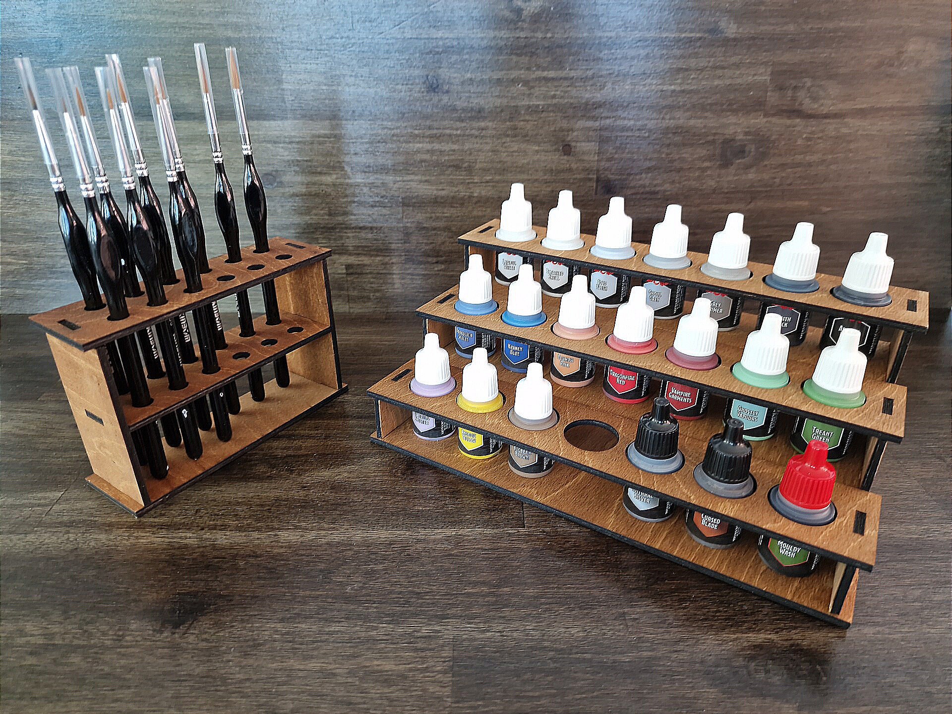 Bundle. Paint & Brush Rack. Organizer Holder Stand. 3mm Etsy