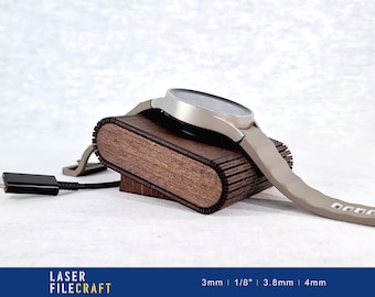 Laser Cut Watch Charger Stand, Apple, Samsung (Digital Product)