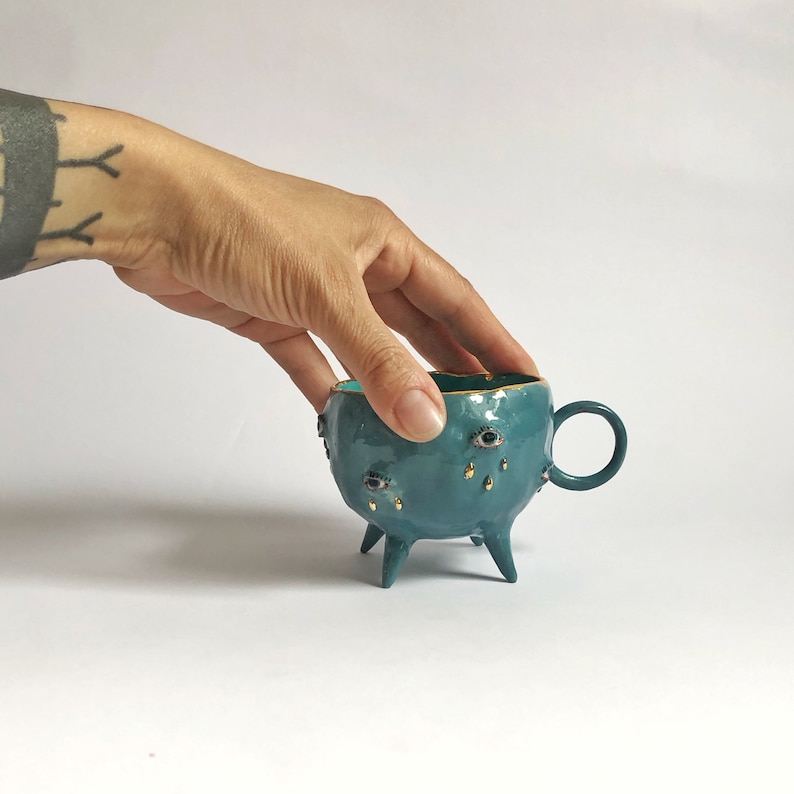Eclectic decorative mug