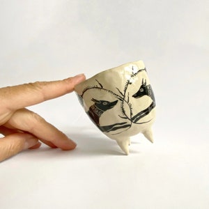 Hand Painted Greyhound Mug: Collectible Ceramic Coffee Cup