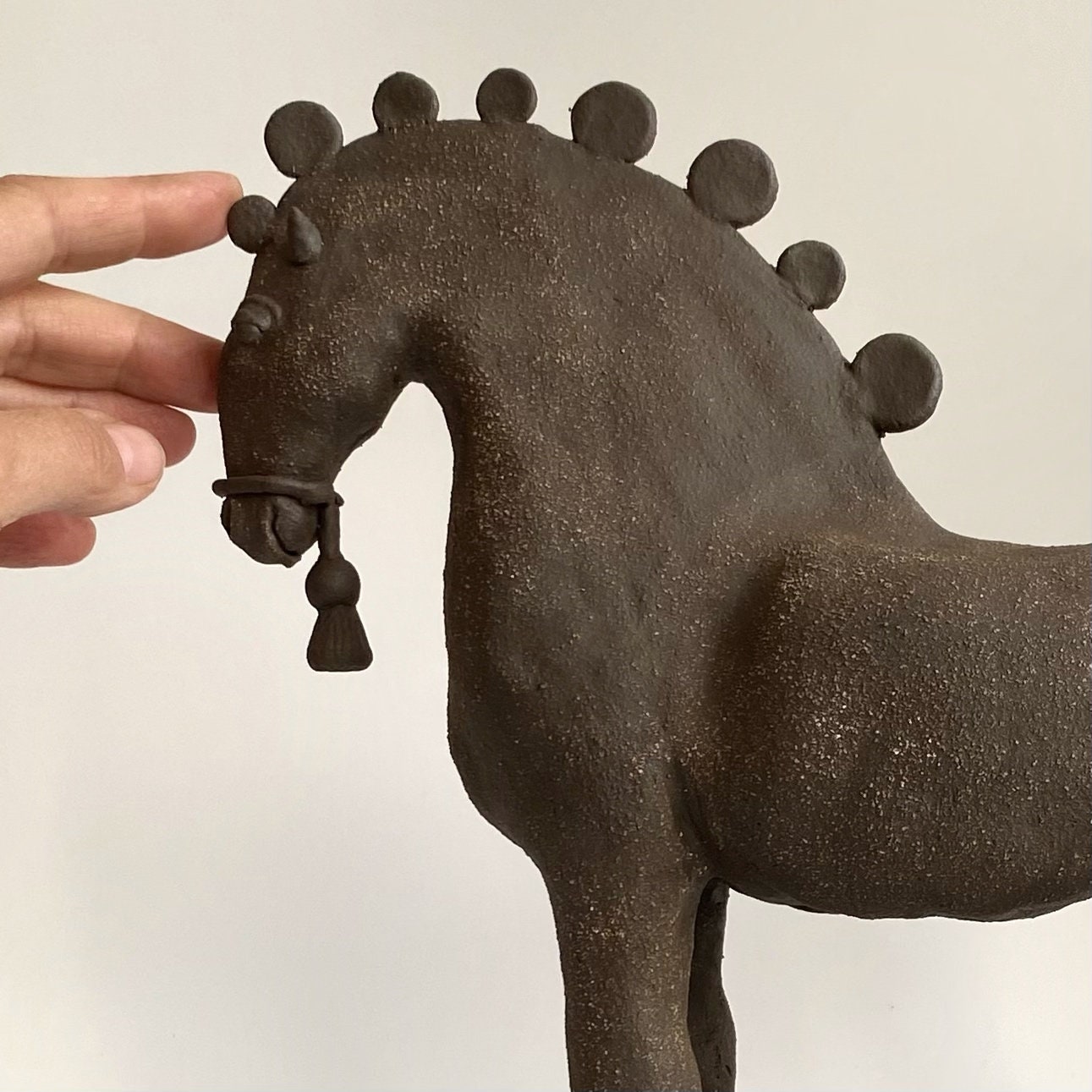 Ceramic Horse Sculpture, Vintage Style Horse Sculpture, Horse Lover