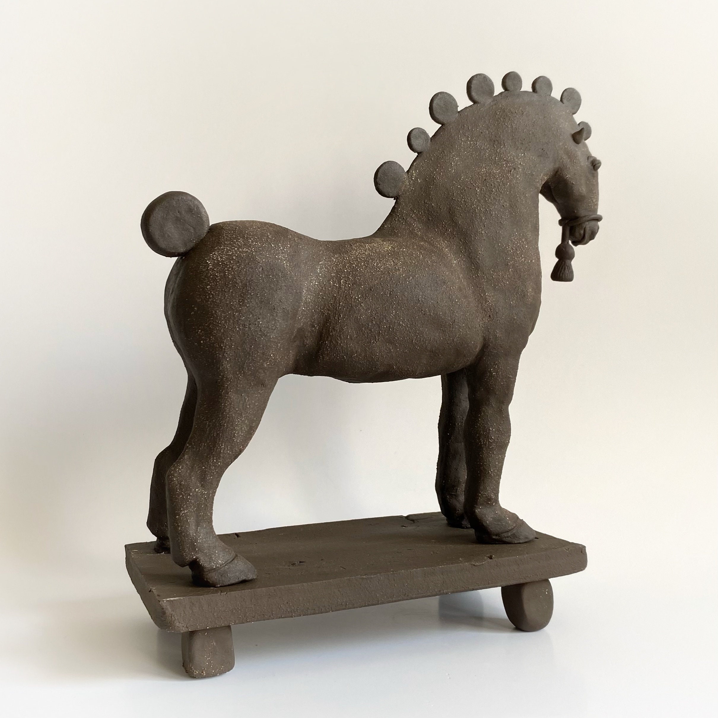 Ceramic Horse Sculpture, Vintage Style Horse Sculpture, Horse Lover