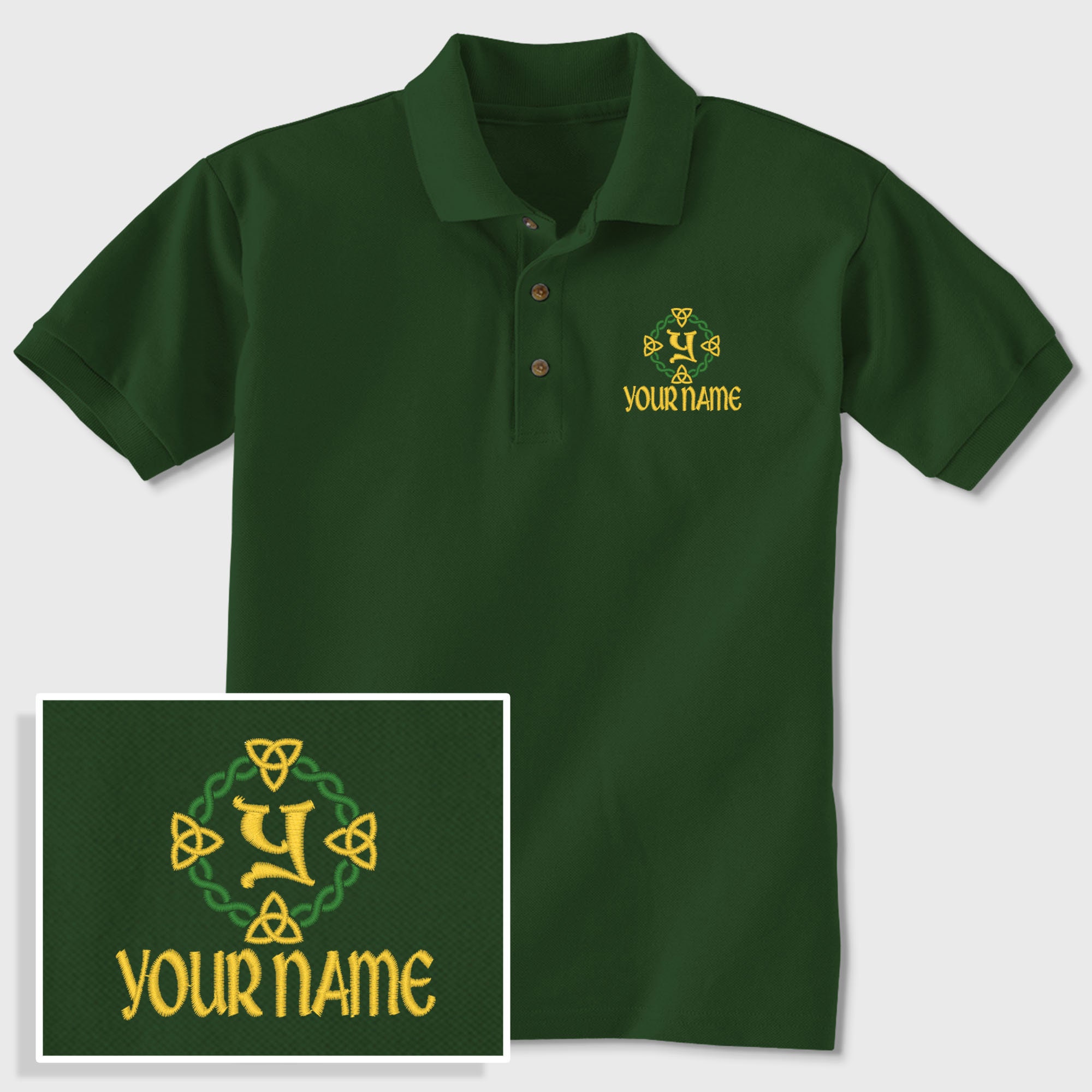 Celtic Polo Shirt Etsy