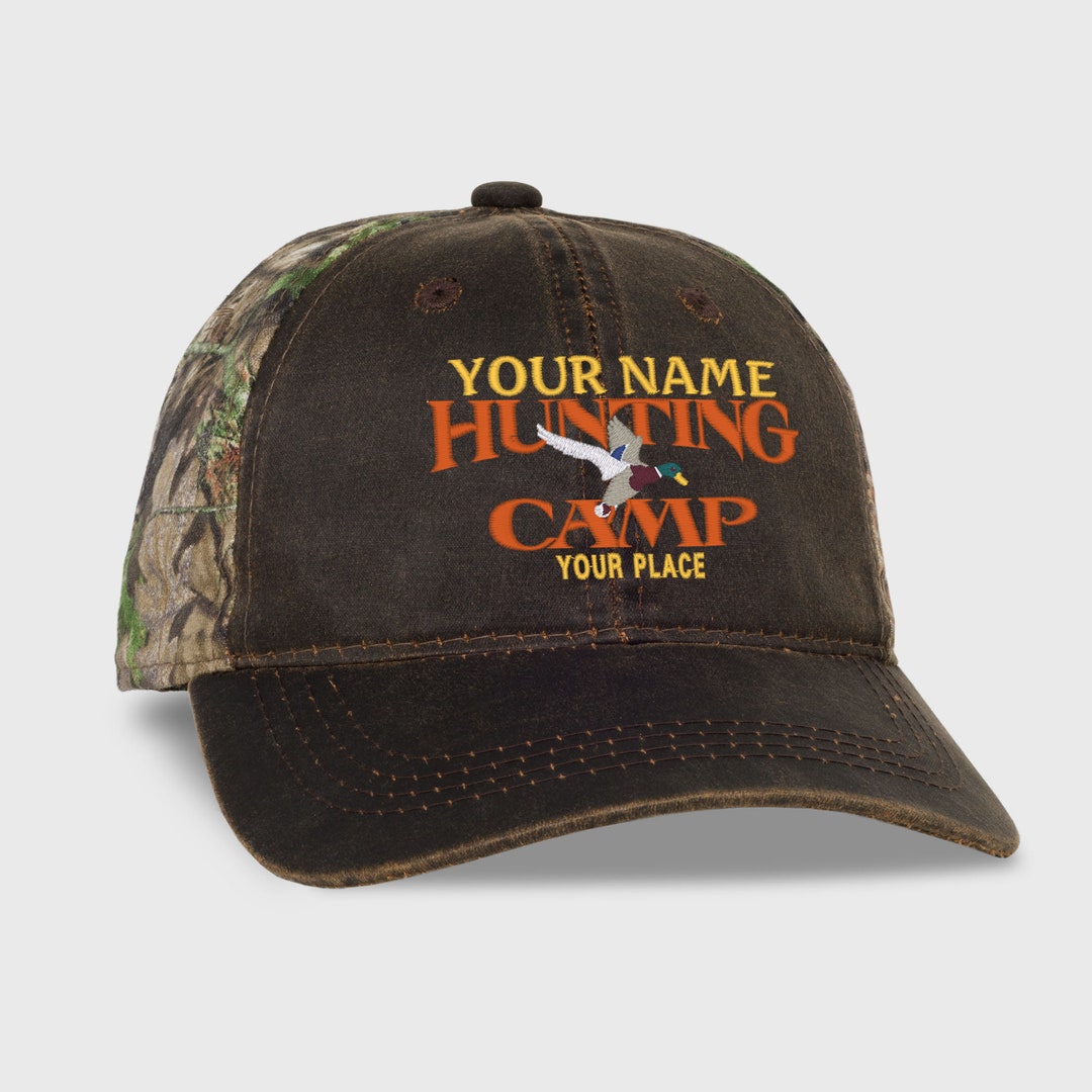 Casquette camouflage 2 tons Duck Camp personnalisée, casquette brodée personnalisée, aile de