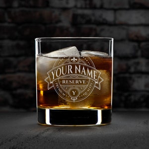 Custom Rocks Glass Set, Personalized Engraved Reserve Rocks Glasses ...