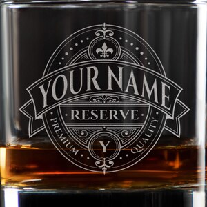 Custom Rocks Glass Set, Personalized Engraved Reserve Rocks Glasses ...