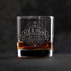 Custom Rocks Glass Set, Personalized Engraved Reserve Rocks Glasses ...