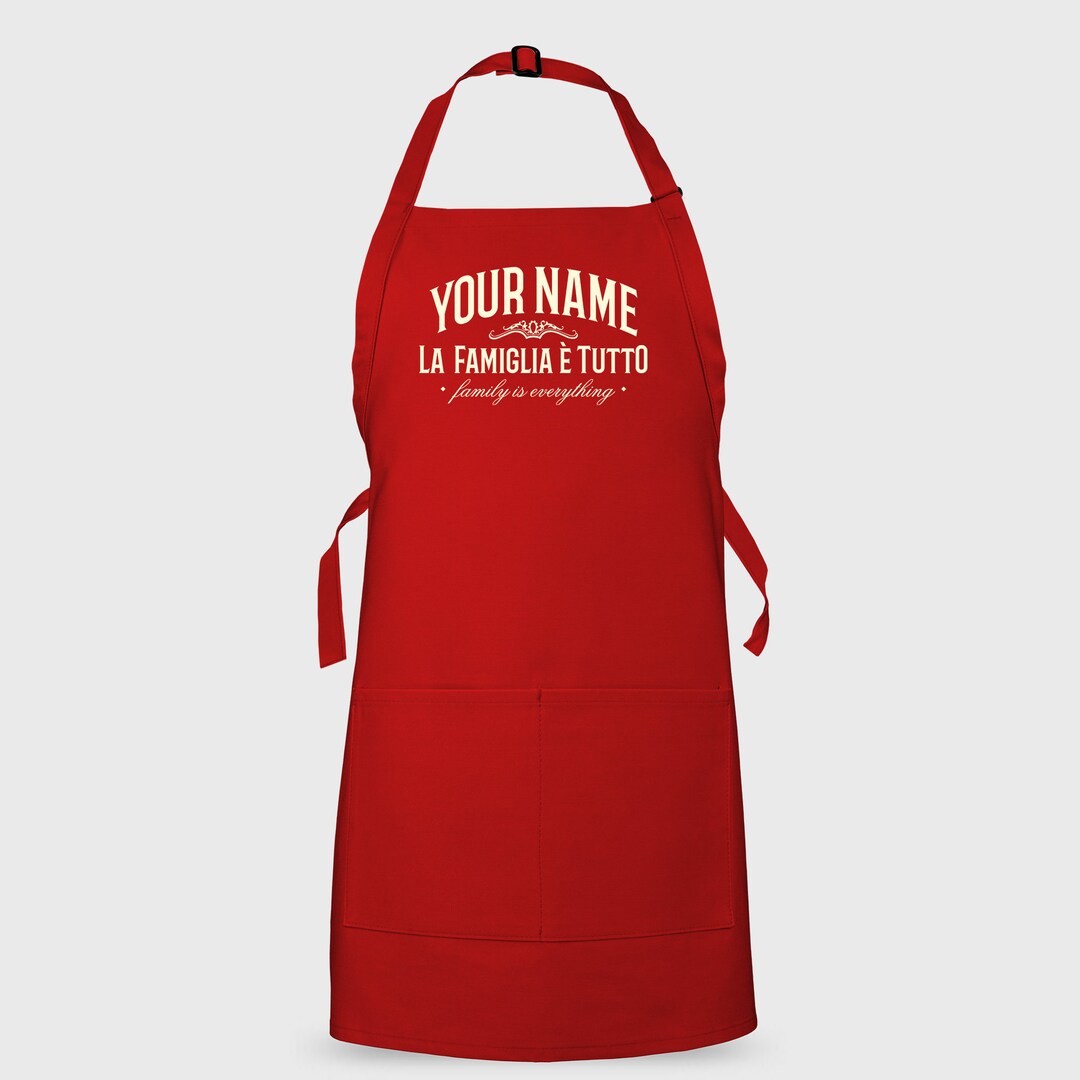 Custom Famiglia Apron, Personalized Printed Apron, Family is Everything