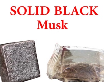 Amber Musk Scented Square | Solid black musk jamid | Arabic Perfume