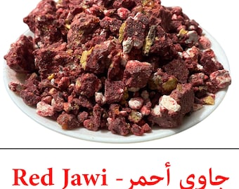 Incienso de benjuí rojo: Piezas de resina de benjuí | Piedra de benjuí natural, espiritual y de alta calidad | جاوي أحمر | Benjuí rojo