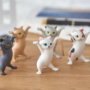 Miniature Cute Dancing Cat Figurines 5 Pack -  Ireland