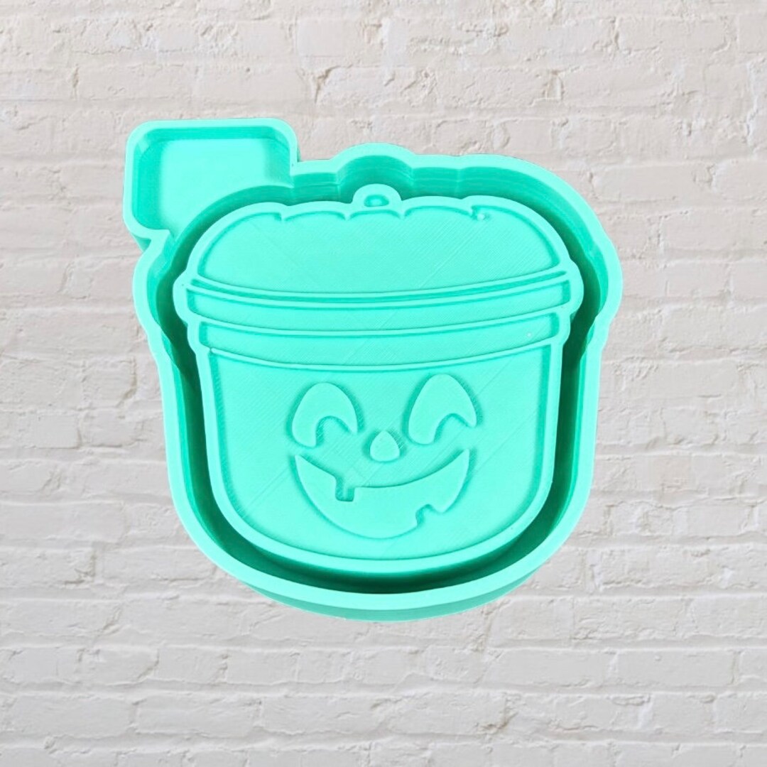 Halloween Bucket With Cute Smile Face Halloween Silicone Mold - Freshie ...