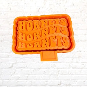 Retro Hornets Mascot Silicone Mold - Freshie Mold, Silicone Molds, Molds for Freshies, Wax Mold, Aroma Bead Mold